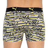 Труси-боксери Puma LOGO AOP BOXER 2P сірий, жовтий Чол M, фото 4