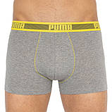Труси-шорти Puma WORLDHOOD STRIPE TRUNK 2P білий, сірий, чорний, жовтий Чол XL, фото 5
