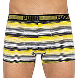 Труси-шорти Puma WORLDHOOD STRIPE TRUNK 2P білий, сірий, чорний, жовтий Чол XL, фото 3