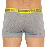 Труси-шорти Puma WORLDHOOD STRIPE TRUNK 2P білий, сірий, чорний, жовтий Чол XL, фото 6