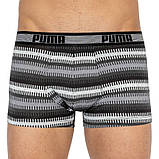 Труси-шорти Puma WORLDHOOD STRIPE TRUNK 2P сірий, білий, чорний Чол S, фото 3