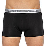 Труси-шорти Puma WORLDHOOD STRIPE TRUNK 2P сірий, білий, чорний Чол S, фото 5