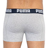 Труси-боксери Puma STATEMENT BOXER 2P синій, сірий Чол L, фото 4