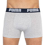 Труси-боксери Puma STATEMENT BOXER 2P синій, сірий Чол L, фото 3