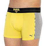 Труси-боксери Puma STATEMENT BOXER 2P жовтий, сірий Чол XL, фото 4