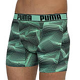 Труси-боксери Puma ACTIVE BOXER PRINT 2P зелений, чорний Чол M, фото 4