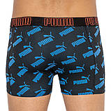 Труси-боксери Puma BIG LOGO AOP BOXER 2P чорний, синій Чол S, фото 4