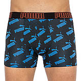 Труси-боксери Puma BIG LOGO AOP BOXER 2P чорний, синій Чол S, фото 3