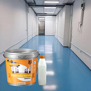 Епоксидна наливна підлога 4.5кг ral 5012 | Купити в Києві | без запаху