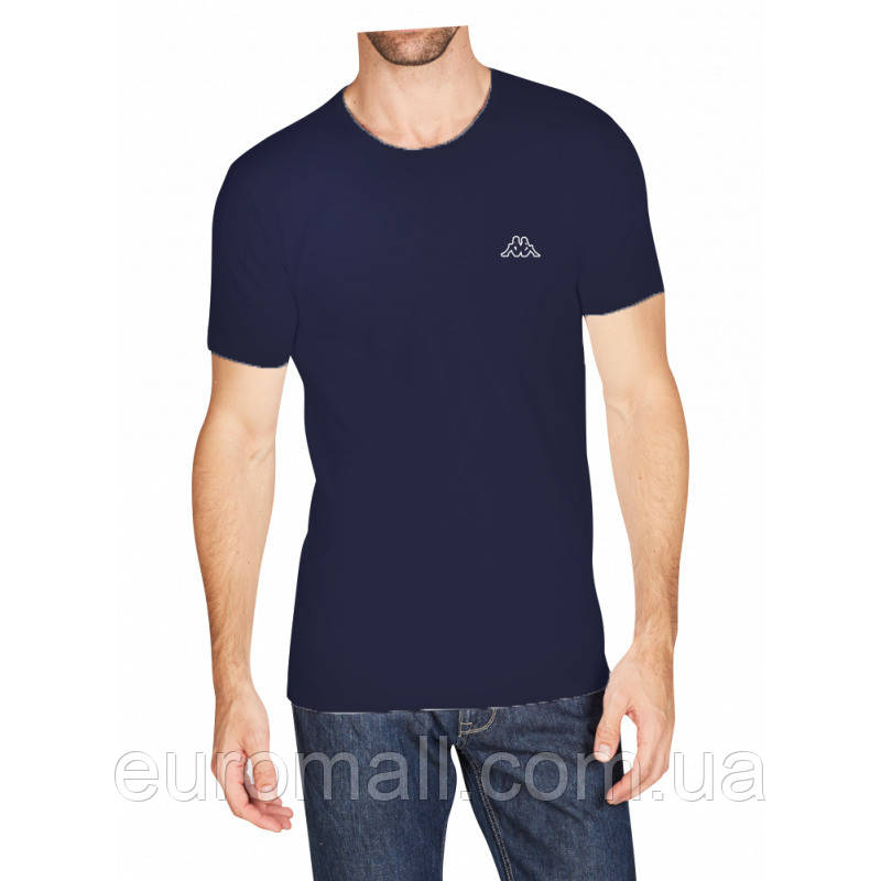 Футболка Kappa T-shirt Mezza Manica Girocollo темно-синій Чол XXL