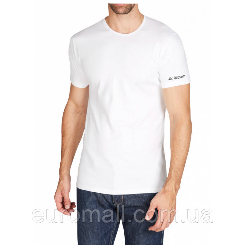 Футболка Kappa T-shirt Mezza Manica Girocollo білий Чол M