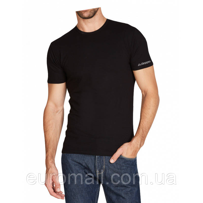 Футболка Kappa T-shirt Mezza Manica Girocollo чорний Чол XXL
