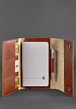 Шкіряний блокнот (Софт-бук) 5.0 світло-коричневий топ