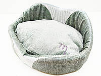 Лежак для собак і котів Містик сірий 460х620х195