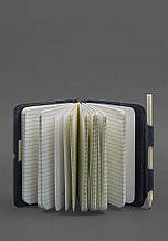 Шкіряний блокнот (Софт-бук) 3.0 синій топ