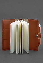 Шкіряний блокнот (Софт-бук) 4.0 світло-коричневий топ