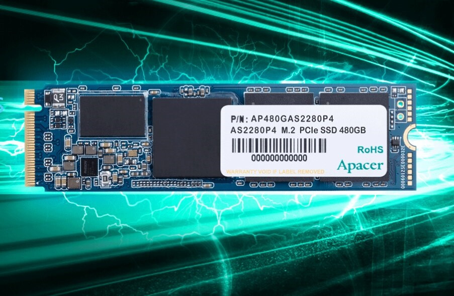 Накопичувач SSD 512GB Apacer AS2280P4 M.2 2280 PCIe 3.0 x4 3D TLC (AP512GAS2280P4-1), фото 1