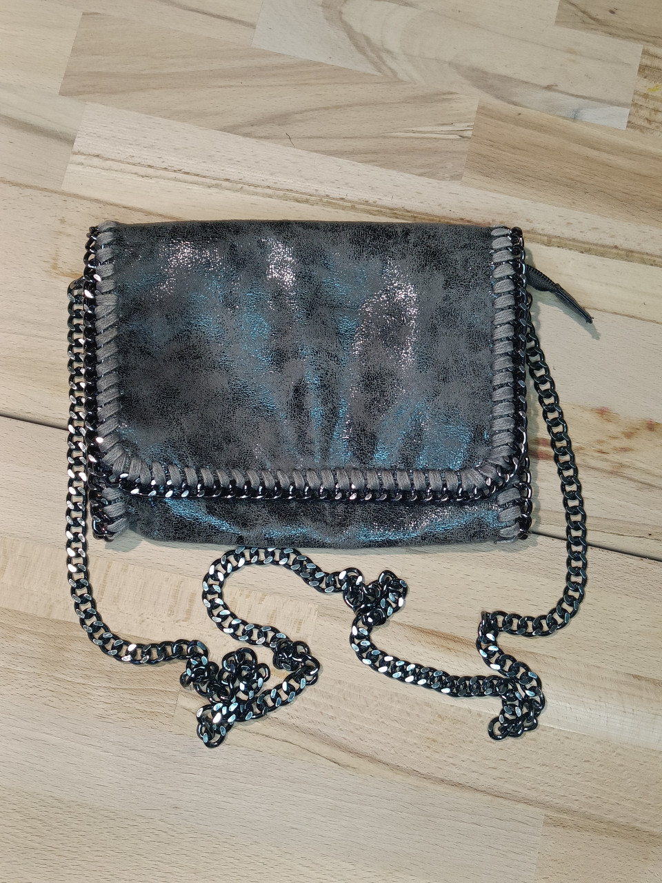 Сумка жіноча через плече, натуральна шкіра, крос-боді, 23х18 см, фото 1