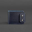 Чоловіче шкіряне портмоне Zeus 9.0 темно-синє топ, фото 2