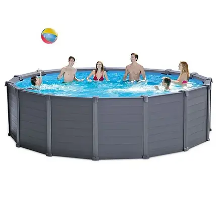 Каркасний збірний басейн Intex 26384-0 (чаша, каркас), 457 х 122 см (478 х 124 см), фото 1