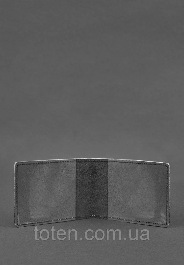 Шкіряна обкладинка для посвідчення інваліда війни Чорна топ, фото 1