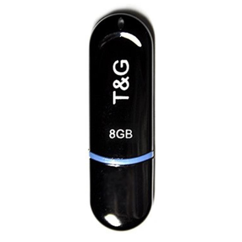 Флеш-накопичувач USB 8GB T&G 012 Classic Series Black (TG012-8GBBK), фото 1