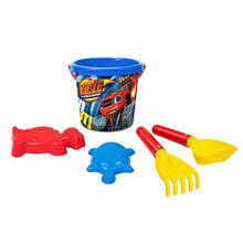 Пісочний набір Блиск і монстромашини Blaze 81352 відерце 1л. грабельки лопатка пасочки Tigres