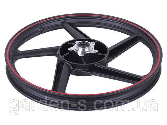 Диск передній R18*1,40J ТАТА чорний на мотоцикл LF150-2E, фото 1