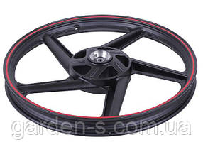 Диск передній R18*1,40J ТАТА чорний на мотоцикл LF150-2E, фото 2