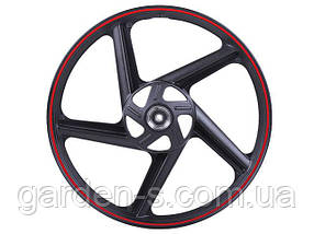 Диск передній R18*1,40J ТАТА чорний на мотоцикл LF150-2E, фото 3