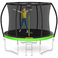Батут із внутрішньою сіткою 4FIZJO PRO 8FT 252 см Black/Green (P-5907739314161)