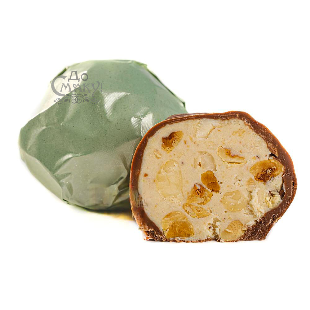 Дубайські цукерки Lux Choco #3104 з подрібненим мигдалем та фісташкою 1шт