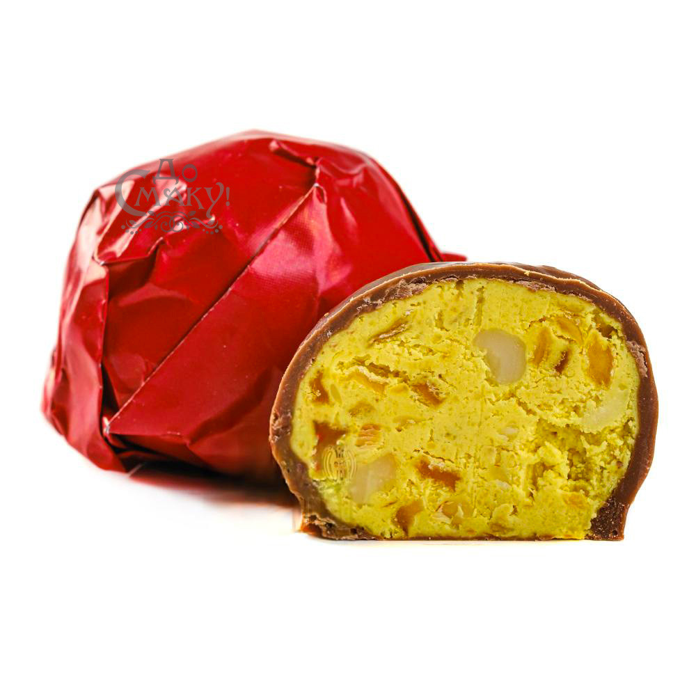 Дубайські цукерки Lux Choco #3117 з цукатами манго, макадамією та мигдалем 1шт (≈38-40г)