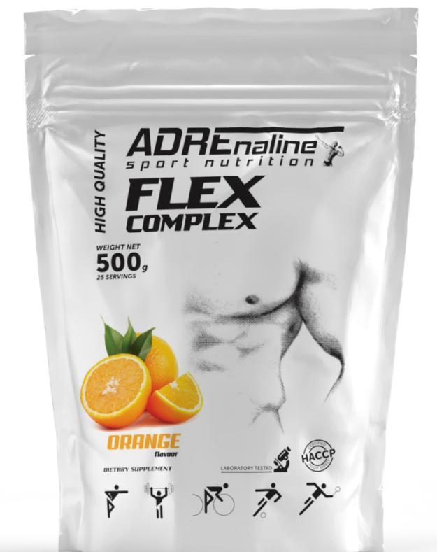 Для здоров’я суглобів і зв’язок Adrenaline Sport Nutrition Flex Complex 500 грам Смак: ORANGE