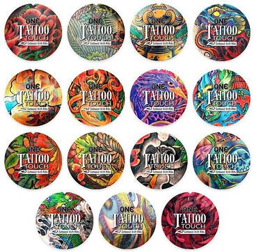 Презерватив ONE Tattoo Touch Purple, 1 шт, фіолетовий з рельєфом у вигляді татуювання, фото 2