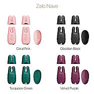 Розумний вібратор для грудей Zalo - Неф оксамитова фіолетова, пульта дистанційного керування, працює над застосуванням, фото 2