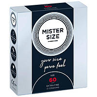 Презервативи Mister Size - pure feel - 60 (3 condoms), товщина 0,05 мм