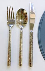 Ложка столова Оленс Денмарк срібна 6 штук довжина 21 см неіржавка сталь (102-1171)