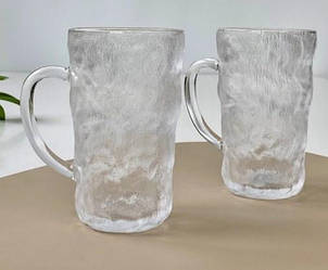 Набір келихів для пива Оленс Льодовик прозорий 6 штук 370 мл скло (102-844)