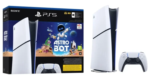 Ігрова приставка Sony PlayStation 5 Slim Digital Edition 1TB (Astro Bot) White