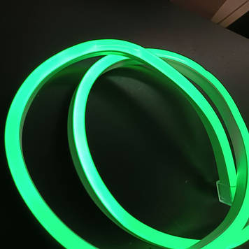 Неон LED 220V зелений 1 м – насичене освітлення у готовому комплекті