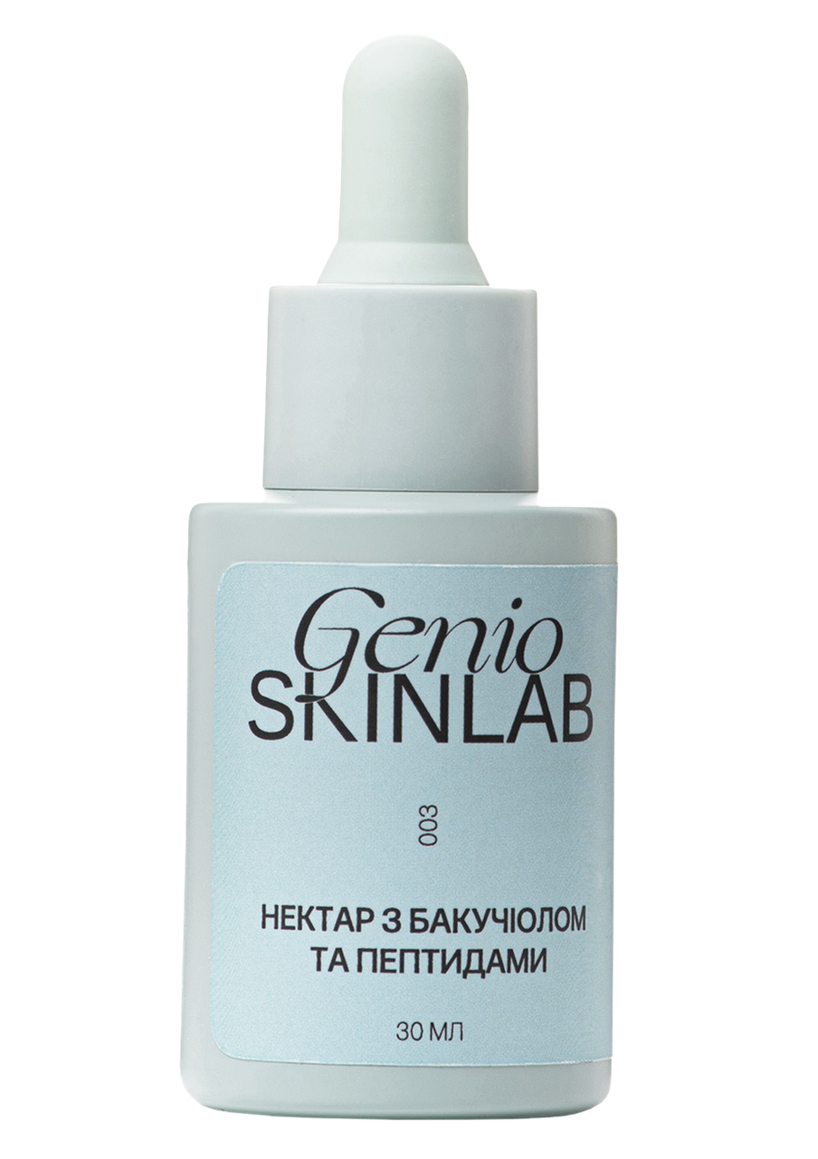 НЕКТАР З БАКУЧІОЛОМ ТА ПЕПТИДАМИ GENIO SKINLAB, 30 мл