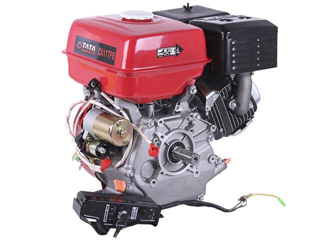 Двигун бензиновий з електростартером 177FE TATA (вихід вала під шпону, 25 мм) 9 л.