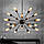 Світильник люстра Loft [ satellite ] 12 Lamn Edisons, фото 6