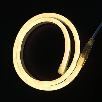 Неон LED 220V теплий 3000K – м’яке освітлення у готовому комплекті 1м