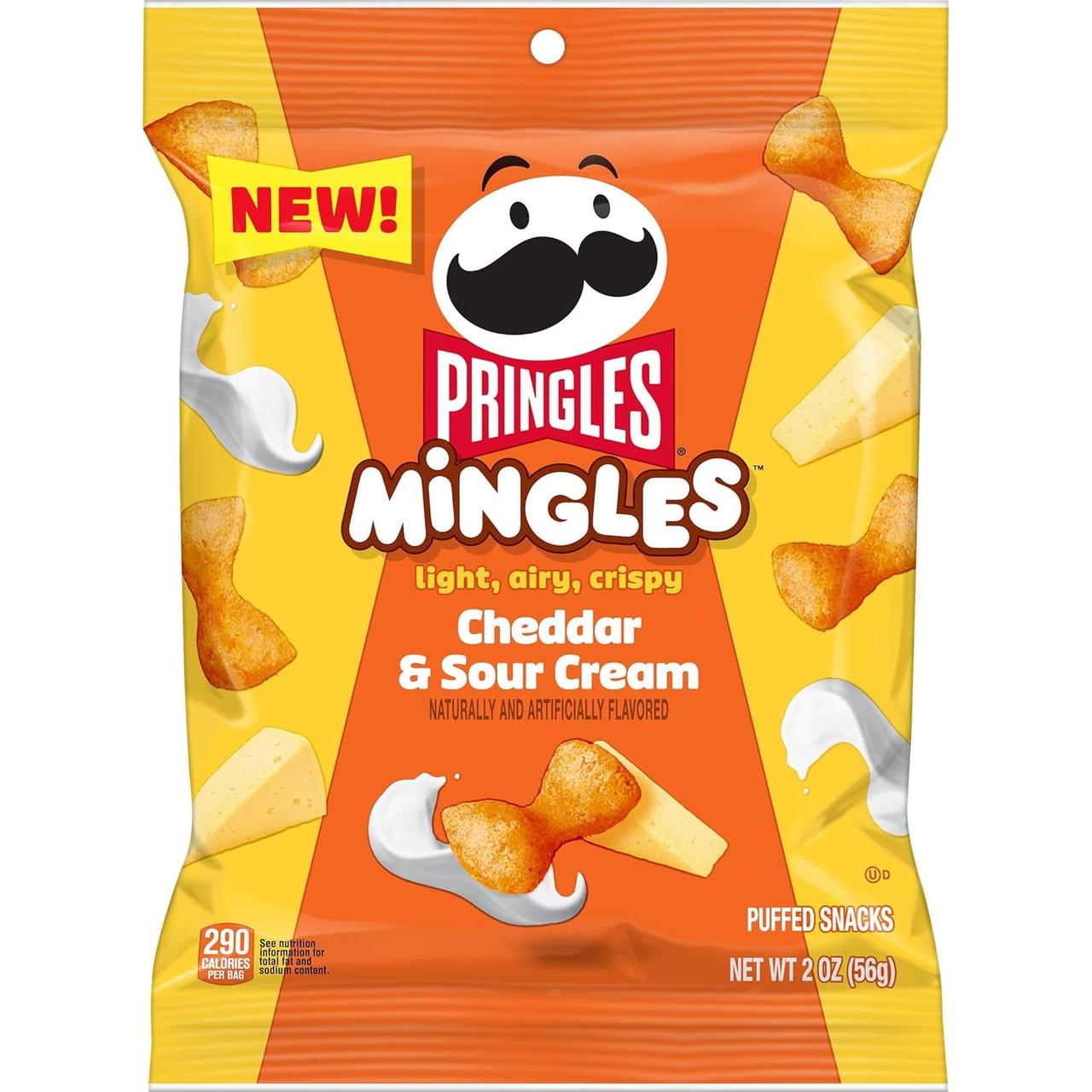 Снеки Pringles Mingles Cheddar and Sour Cream 56г