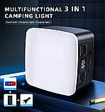Багатофункціональний кемпінговий LED-ліхтар 3 в 1 з функцією Power Bank 18000 mAh 1200 lm, фото 2