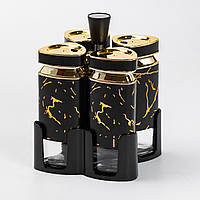 Набір для спецій на підставці 4 баночки по 120 мл.