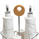 Набір для спецій 4 предмети на бамбуковій підставці, фото 5
