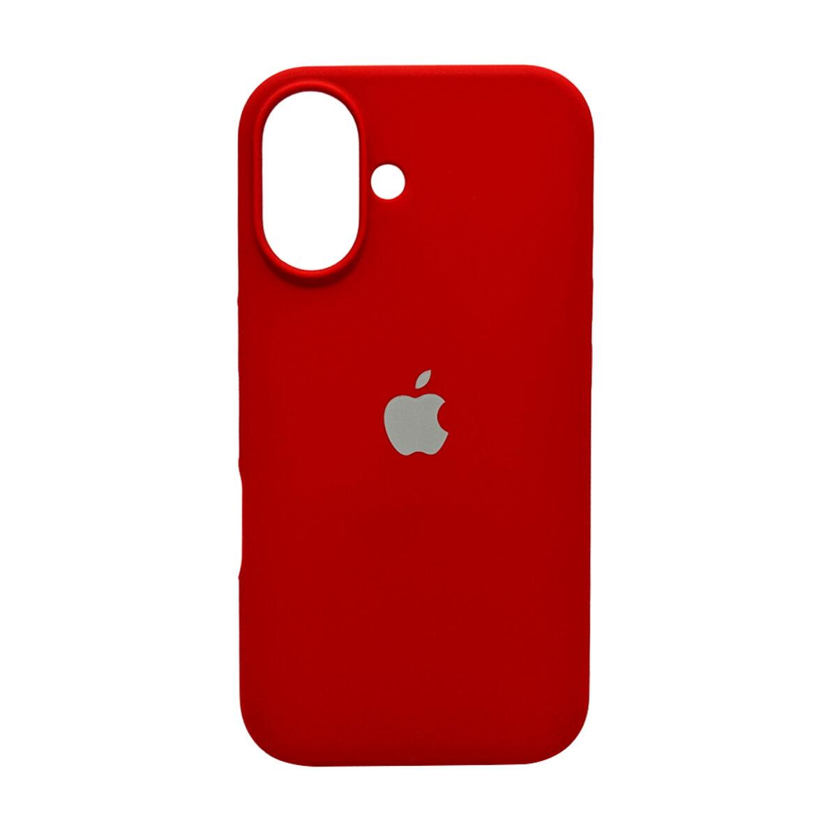 Чохол для смартфона Silicone Full Case AA Open Cam for Apple iPhone 16 20, China Red